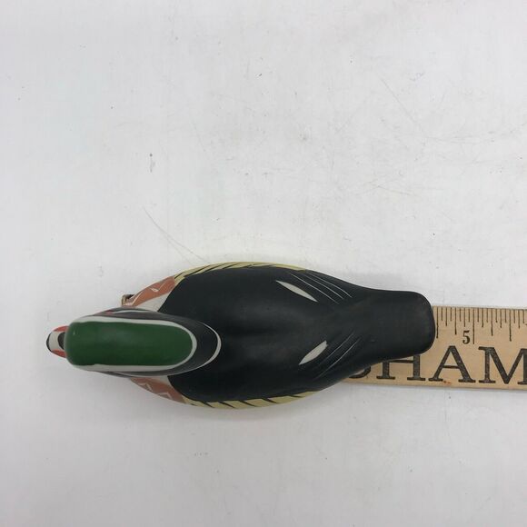 Porcelain Carolina Duck Decoy Miniature 4.5" Made In Tawain - Picture 7 of 8